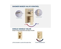 Casainc Bathroom Shower Faucet with Rough-in Valve