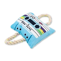 Retro Cassette Tape Squeaker Dog Chew Toy – Plush Dog Toy with Durable Texture, for Engaging Play and Cuddles
