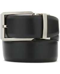 Perry Ellis Portfolio Men's Silver-Tone Reversible Belt