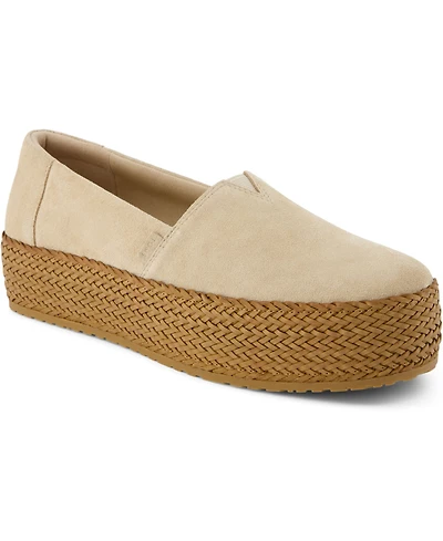 Toms Women's Valencia Suede Platform Espadrilles