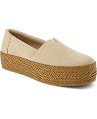 Toms Women's Valencia Suede Platform Espadrilles
