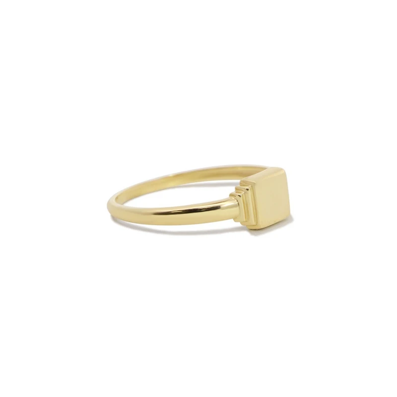 The Lovery Square Signet Ring 14K Gold