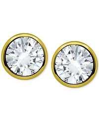 Giani Bernini Cubic Zirconia Solitaire Stud Earrings (3/4 ct. t.w.) Sterling Silver or 18k Gold Over Silver, Exclusively at Macy's