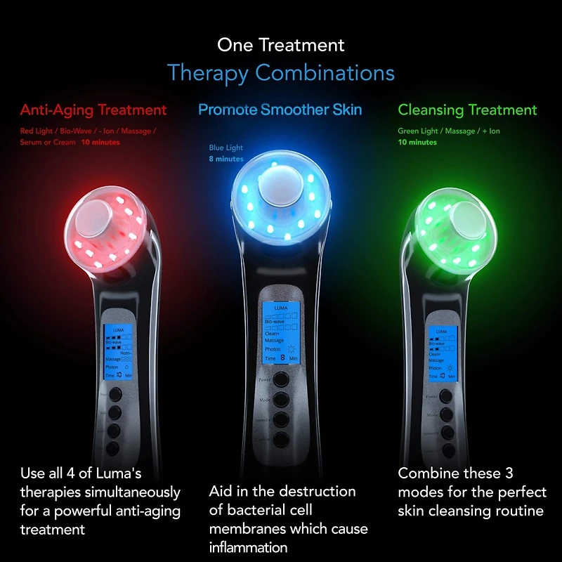 Pure Daily Care Luma Skin Therapy Wand - 4-in-1 Facial Treatment