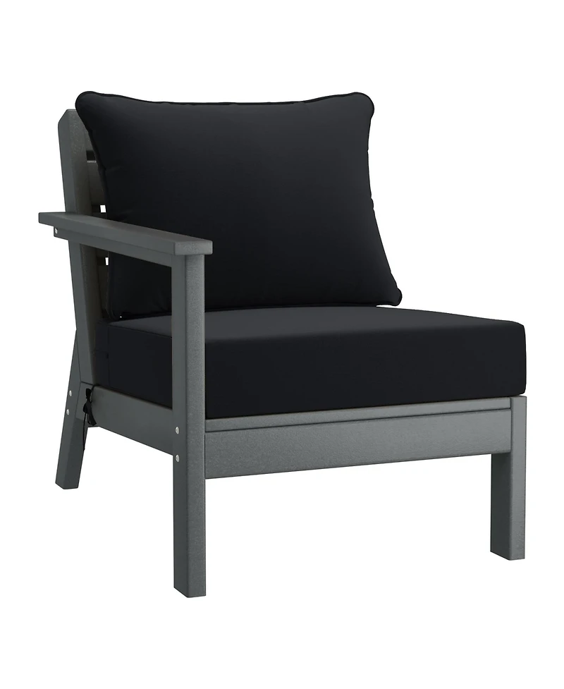 WestinTrends Outdoor Patio Hdpe Loveseat Sofa with Cushions