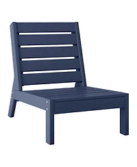 WestinTrends Outdoor Patio 3-Piece Hdpe Deep Seating Sectional Sofa