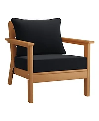 WestinTrends Outdoor 5-Piece Teak Modular Sectional Patio Furniture Sofa Set