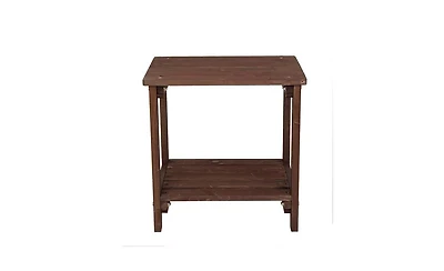 Slickblue Rectangular Wood Side Table For Indoor & Outdoor