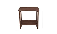 Slickblue Rectangular Wood Side Table For Indoor & Outdoor