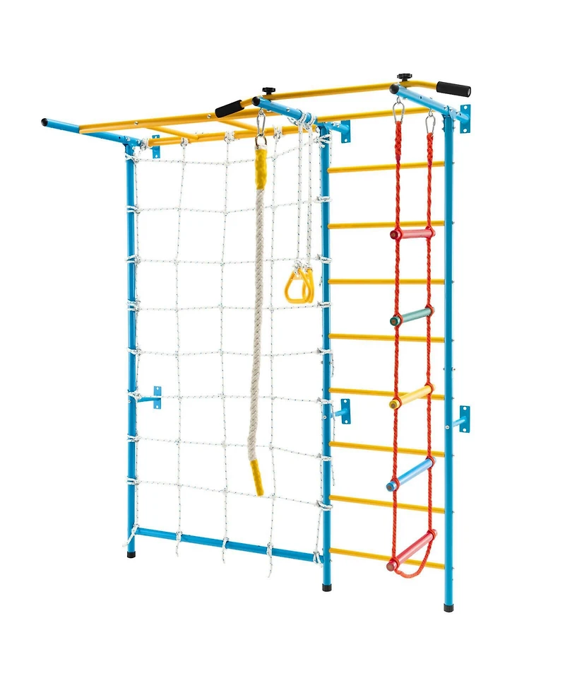 Gouun 7 In 1 Kids Indoor Gym Playground Swedish Wall Ladder