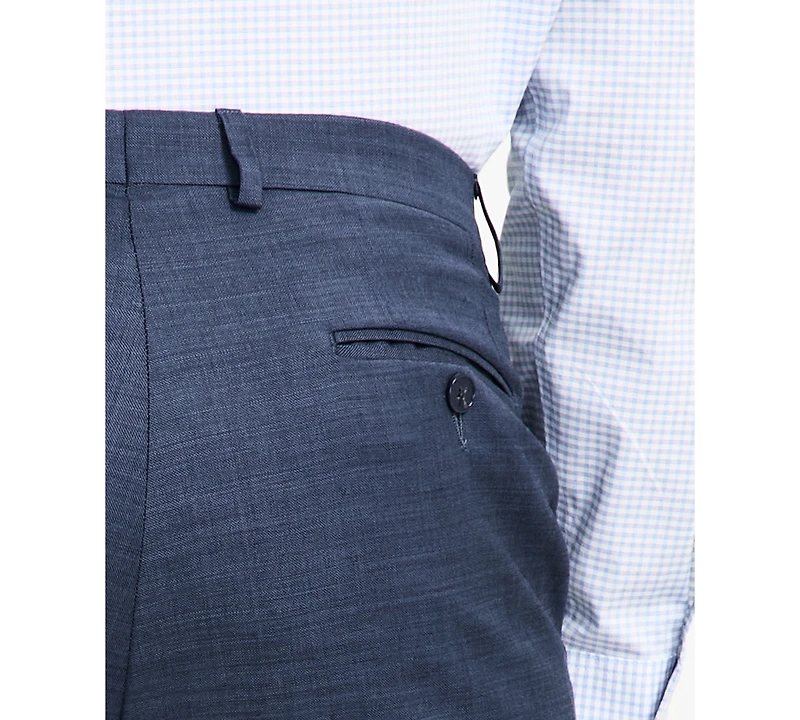 Calvin Klein Men's Slim-Fit Wool-Blend Stretch Suit Pants