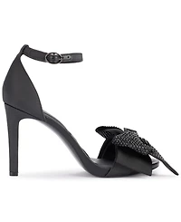 Karl Lagerfeld Paris Women's Kenz Bow Ankle Strap Dress Sandals
