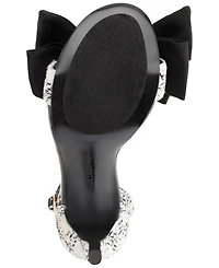 Karl Lagerfeld Paris Women's Kenz Bow Ankle Strap Dress Sandals