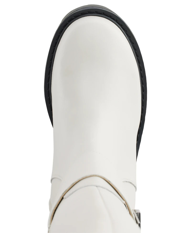 Karl Lagerfeld Paris Women's Meara 50/50 Almond Toe Band Boots