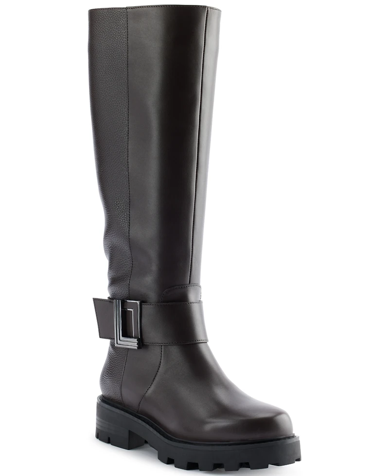 Karl Lagerfeld Paris Women's Meara 50/50 Almond Toe Band Boots