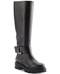 Karl Lagerfeld Paris Women's Meara 50/50 Almond Toe Band Boots