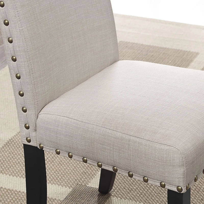 Set of 2 Counter Height Stools with Nailhead Trim-The Pop Home