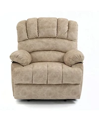 Large Manual Recliner Chair Fabric for Living Room