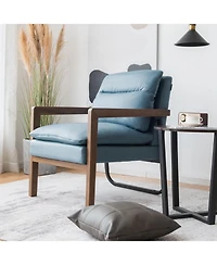 Gouun Single Sofa Chair with Extra-Thick Padded Backrest and Seat Cushion
