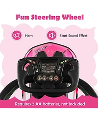 Gymax 3-in-1 Licensed Lamborghini Ride on Push Car Stroller Sliding Car w/ Sound