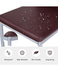 Gouun 4 pcs Pvc Leather Dining Side Chairs Elegant Design