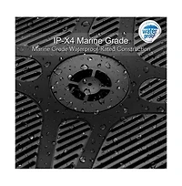 Pyle 6.5'' Waterproof Bluetooth Marine Speakers with Rf Streaming, 600W, Black