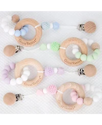 GooseWaddle Attachable Wooden & Silicone Teether