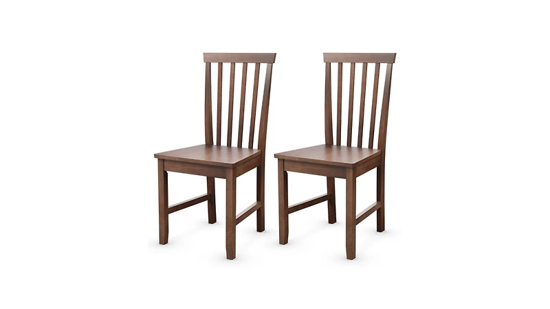 Gouun Set of 2 Dining Chairs with Solid Wooden Legs