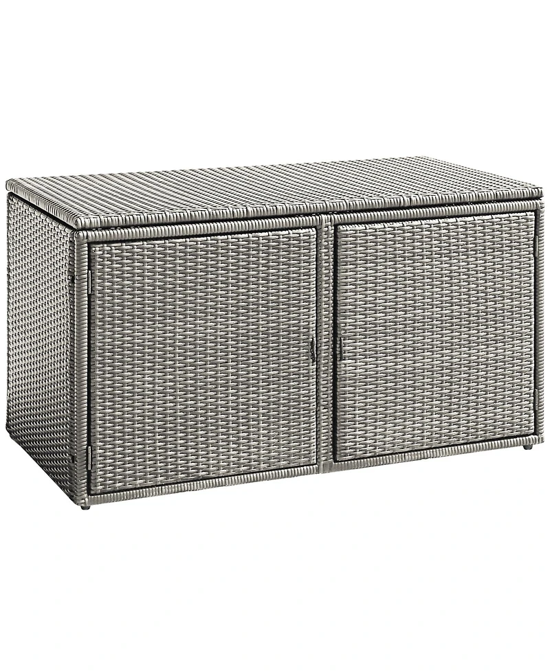 Gouun 88 Gallon Garden Patio Rattan Storage Container Box