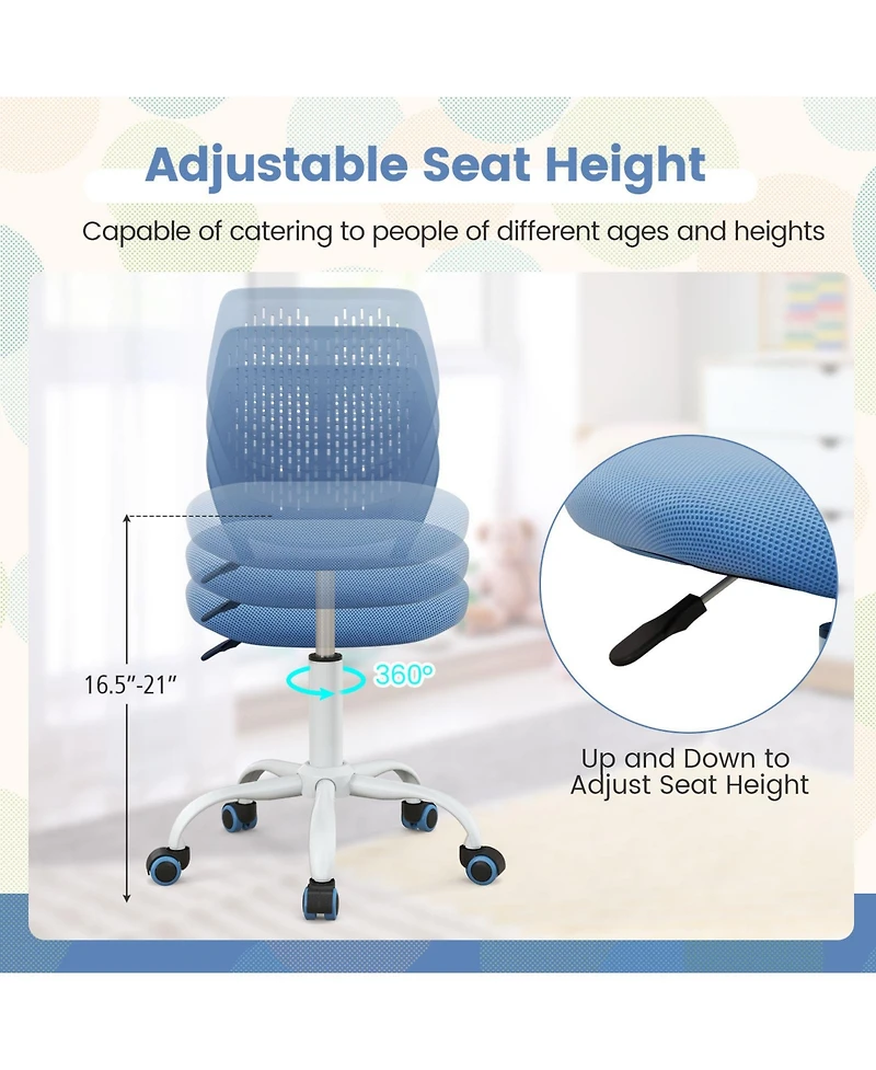 Gouun Ergonomic Children Study Chair with Adjustable Height