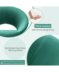 Gouun Swivel Accent Chair with Oversized Upholstered Seat for Home Office