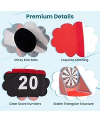 Gouun Large Dart Board for Kids with 4 Kick Balls