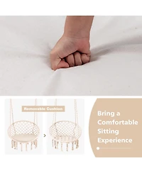 Gouun Cushioned Hammock Swing Chair with Hanging Kit