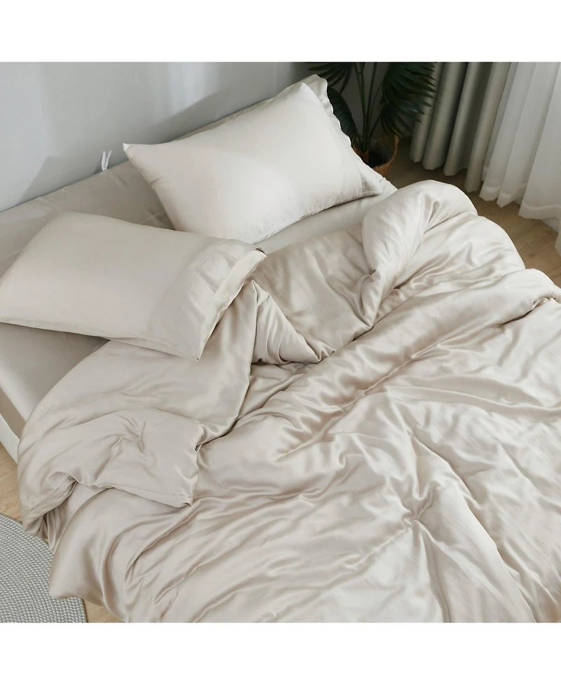 Doz by Sijo Cooling Bamboo Duvet Cover Set, 100% Viscose, Organically Grown