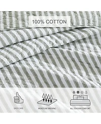 Stone Cottage Stone Cottage-Willow Way Ticking Stripe Quilt-Sham Set