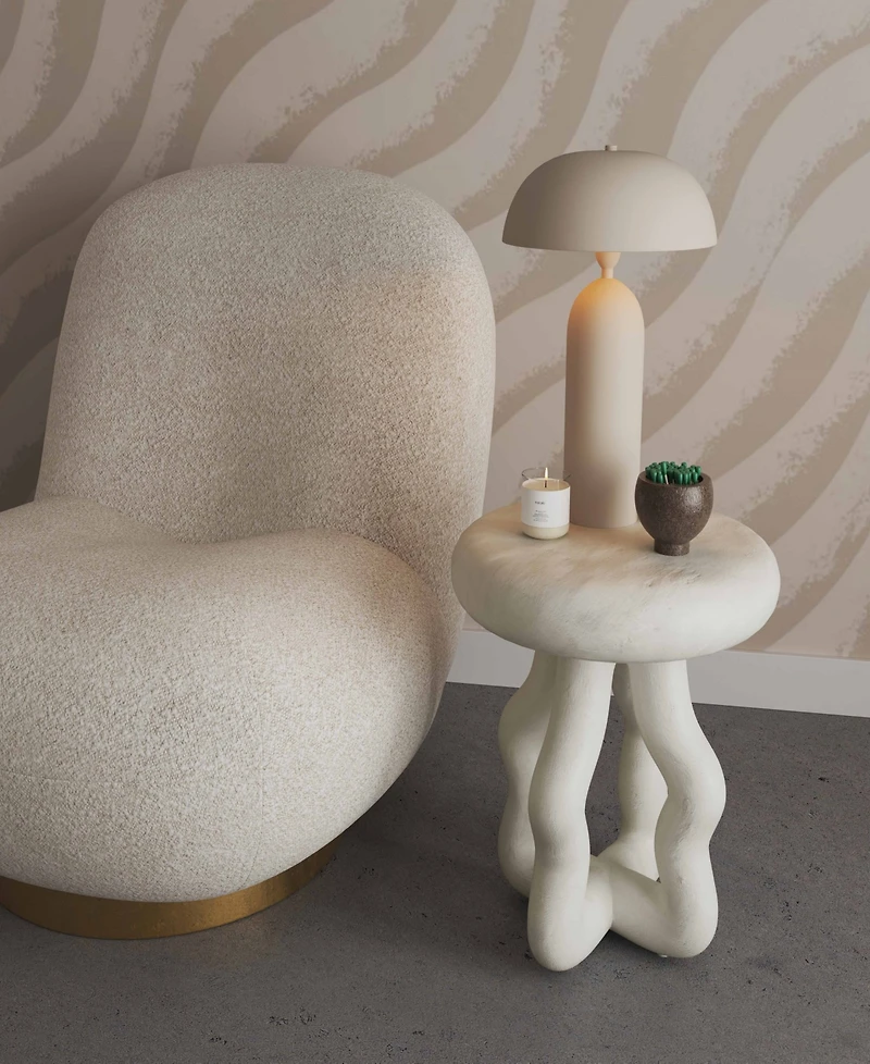 Tov Furniture 18" Fiber Stone Table