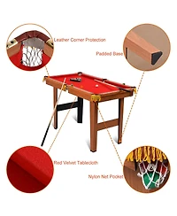 Gouun 48 Inch Mini Table Top Pool Table Game Billiard Set