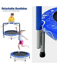 Gouun 36 Inch Kids Trampoline Mini Rebounder with Full Covered Handrail
