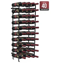 Sorbus 40-Bottle Freestanding Wine Rack Stand - Perfect Storage for Kitchen, Dining Room, Bar, or Wine Cellar
