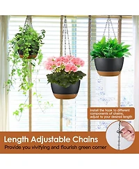 Slickblue Hanging Planters for Indoor and Outdoor Gardening Decor