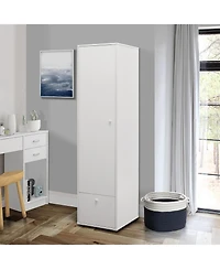Kings Brand Furniture - Corry Wardrobe Armoire Storage Closet, White