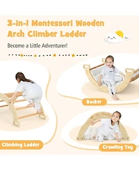 Gouun 2-in-1 Arch Rocker with Soft Cushion for Toddlers