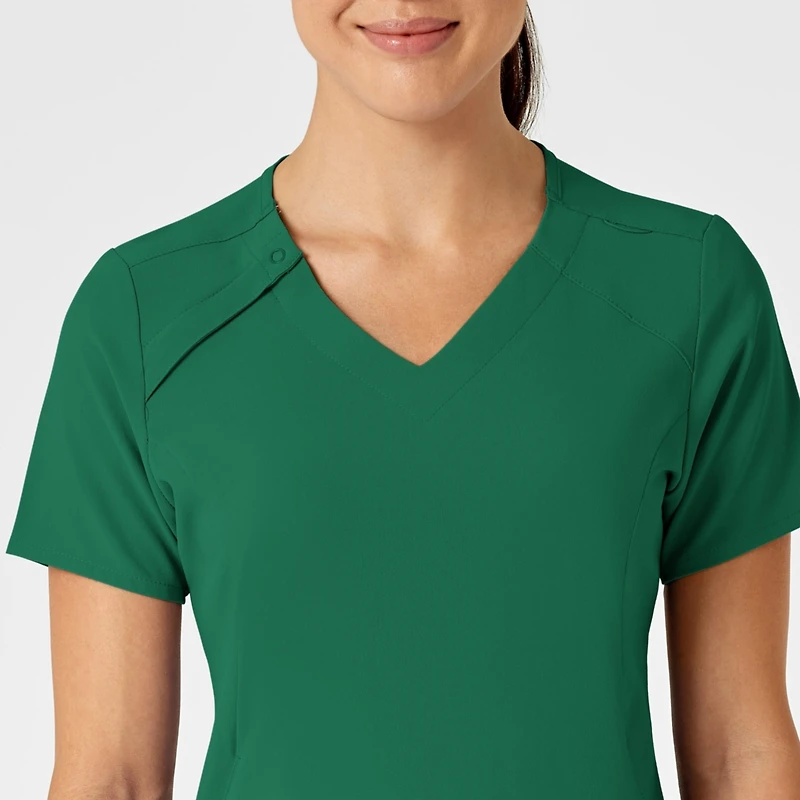 Wink Women's Renew Zip Accent Scrub Top