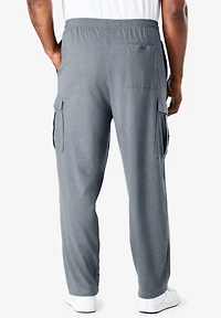 KingSize Big & Tall Lightweight Jersey Cargo Sweatpants