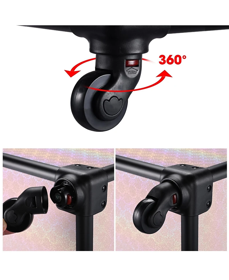 Byootique 3-Piece Makeup Train Cases Cosmetic Organizer Kit Grace ForgetMeNo