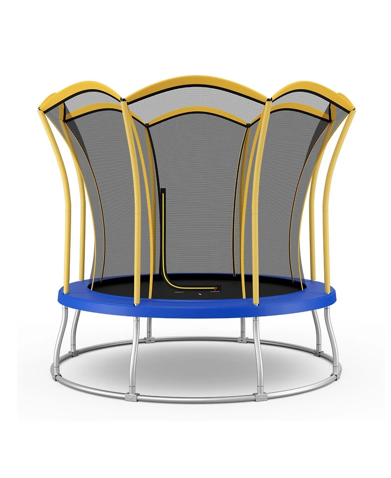 10 Feet Unique Flower Shape Trampoline with Galvanized Steel Frame