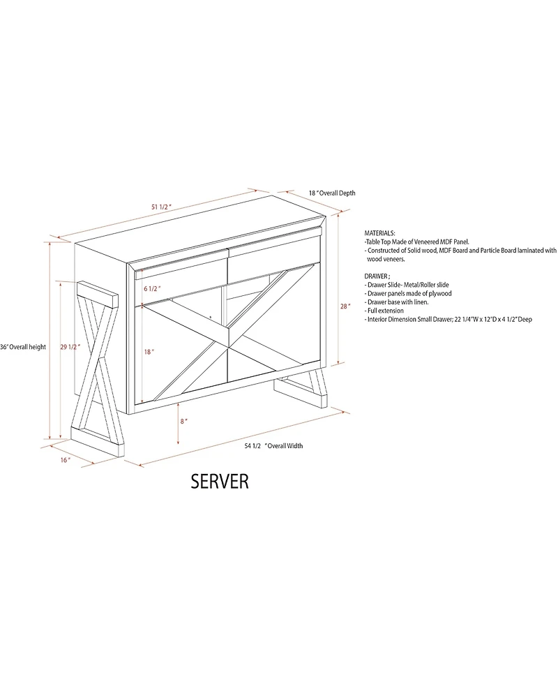 Kings Brand Furniture Irvona Wash Gray Wood Sideboard Buffet Storage Cabinet, Wash Gray