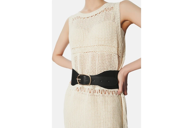 Women's Wide Belt Loop Center Buckle Victoria Hyde Heather