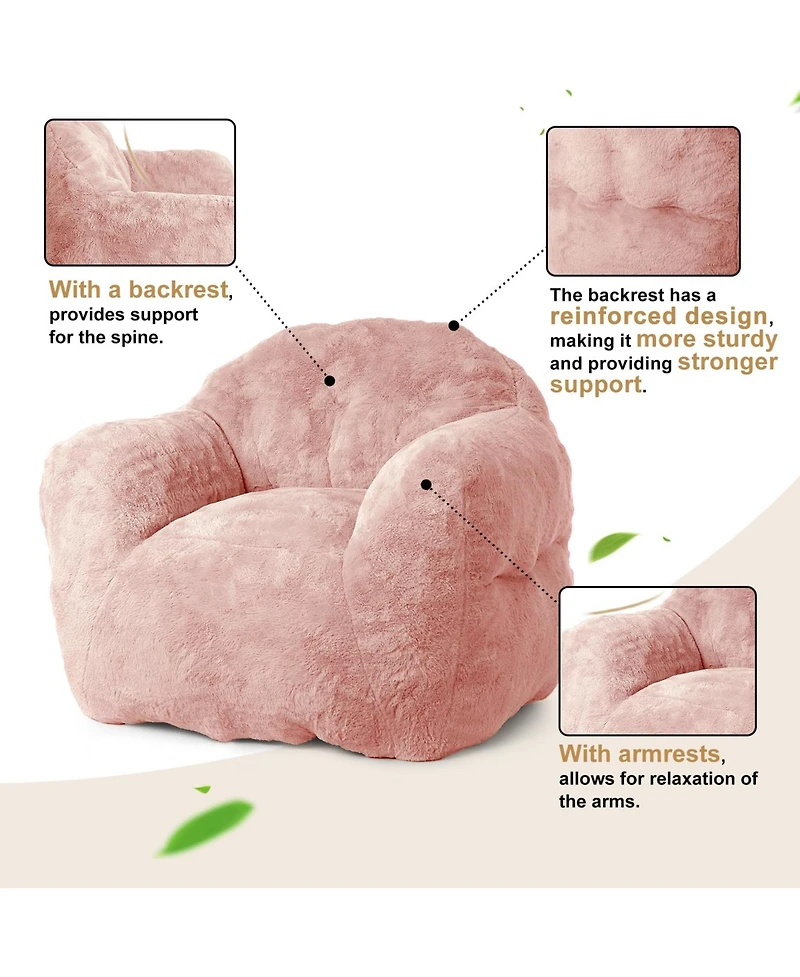 gaomon Giant Bean Bag Chair, 51" Bean Bag Couch with Armrests