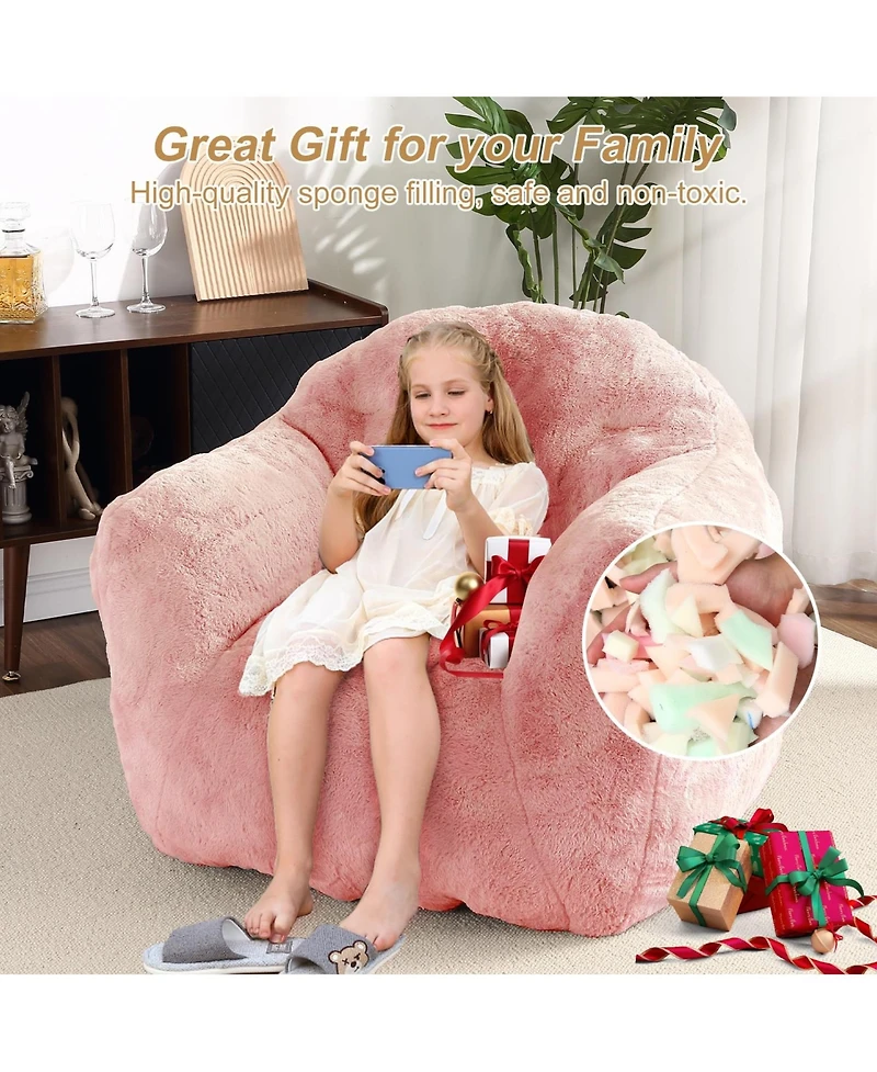 gaomon Giant Bean Bag Chair, 51" Bean Bag Couch with Armrests